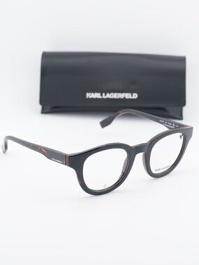 Karl Lagerfeld KL6177 240 Round 47mm Eyeglasses - Havana